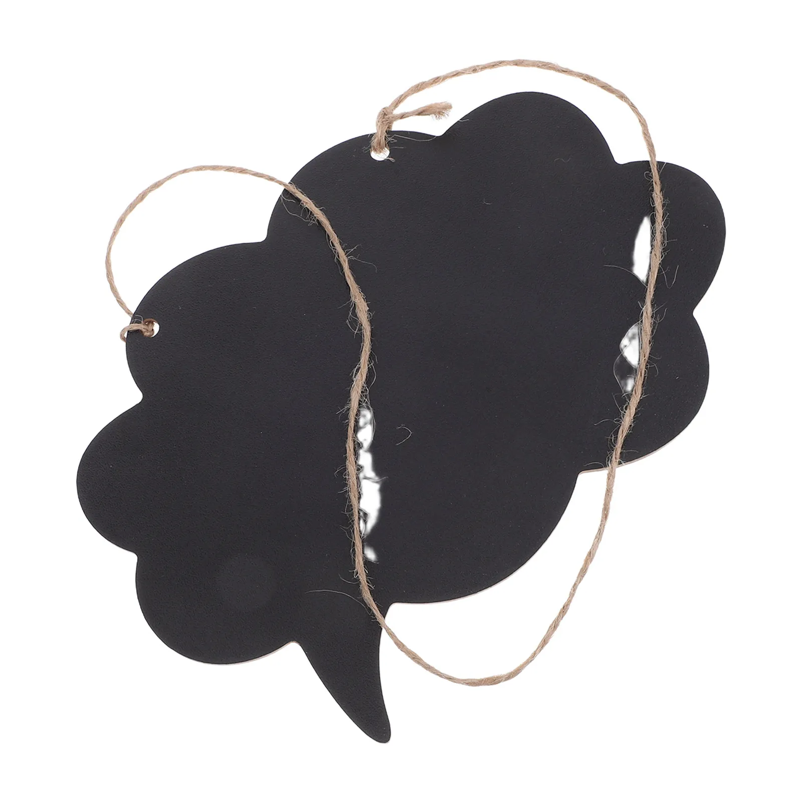 

3Pcs Double Sided Wooden Chalkboard Hanging Signs Small Chalkboards Erasable Message Board for Home Office Cafe Wedding