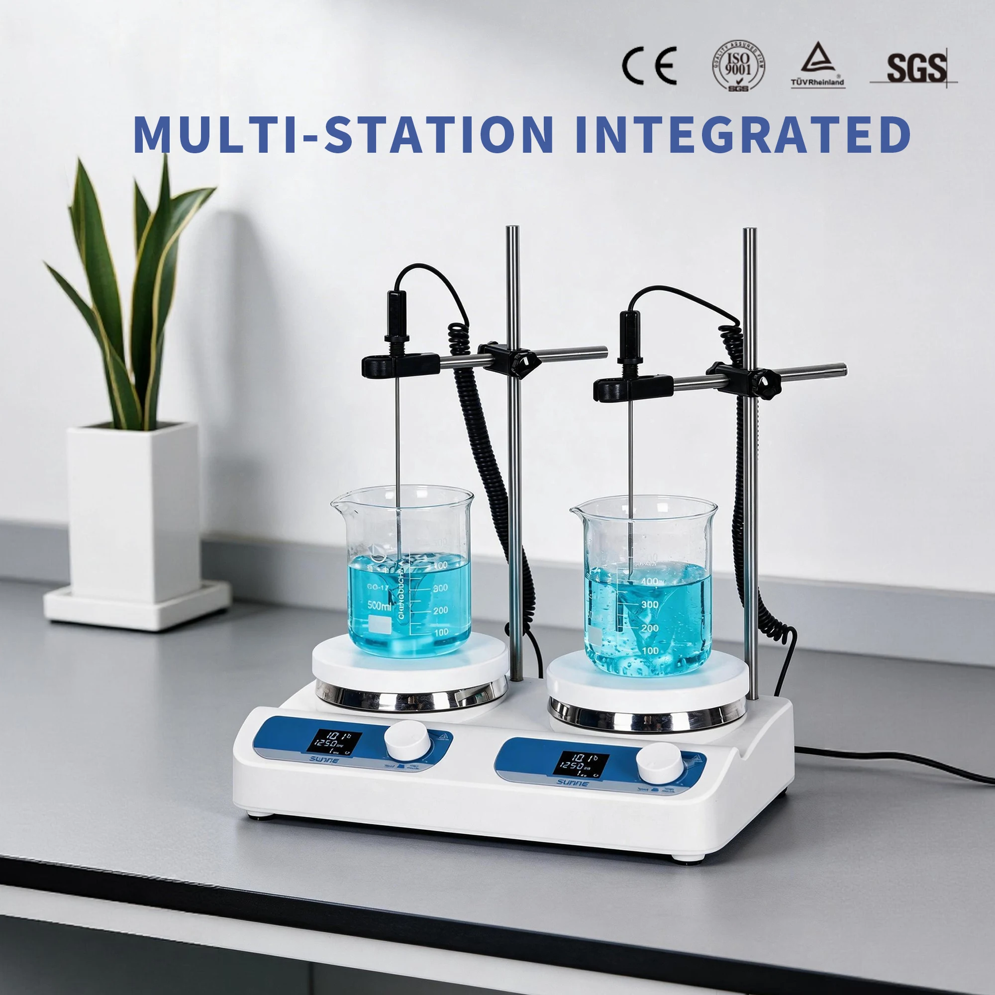 SUNNE Multi Positions Lab Stirrers Hot Plate Stirrer And Magnetic Stirrer Electric Chemistry Price