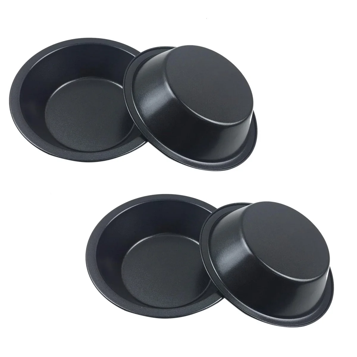 Round Baking Tins 5 Inch Pie Pans For Christmas Parties Resistant To Deformation Smooth Edge Design For Baking Cakes