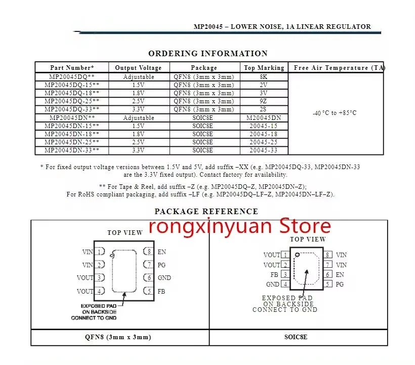 10Pcs/lot  MP20045DQ MP20045DQ-18-LF-Z MP20045DQ-LF-Z MP20045DQ-15-LF-Z MP20045DQ-25-LF-Z MP20045DQ-33-LF-Z 100% New original
