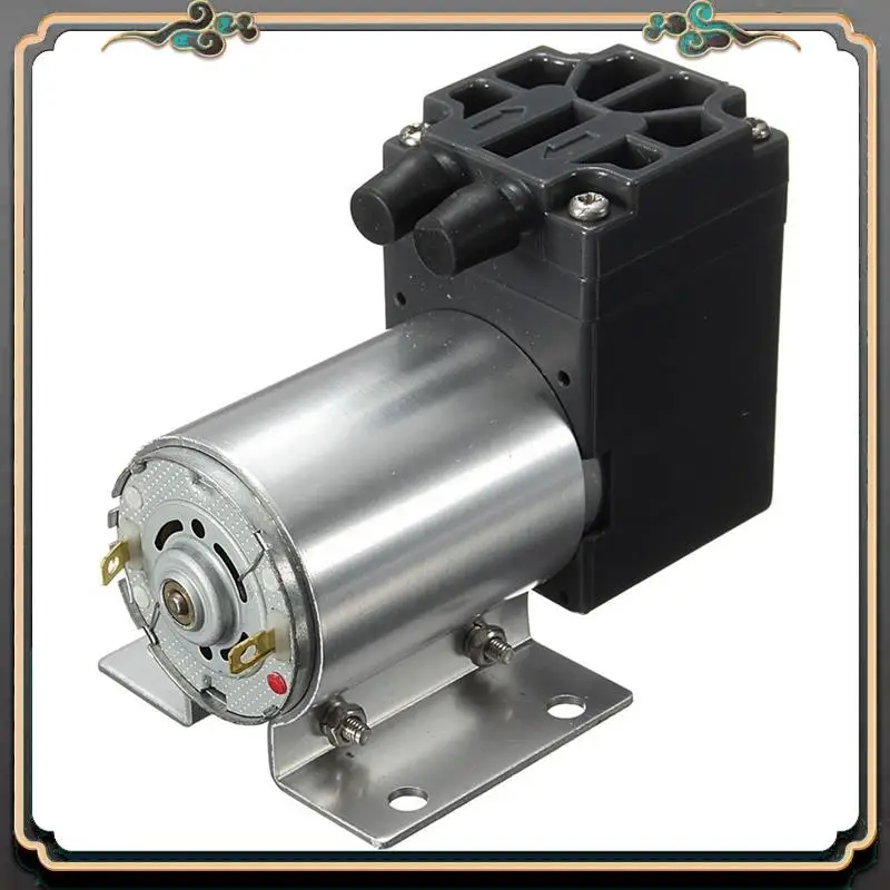 M45K-1PC シルバー + ブラック 65-120Kpa 6 ワットミニ真空ポンプ負圧吸引ポンプホルダー付きガス分析サンプリング用