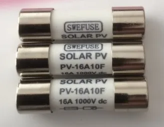 

Фотогальванический предохранитель: Φ 16A 1000VDC 10*38