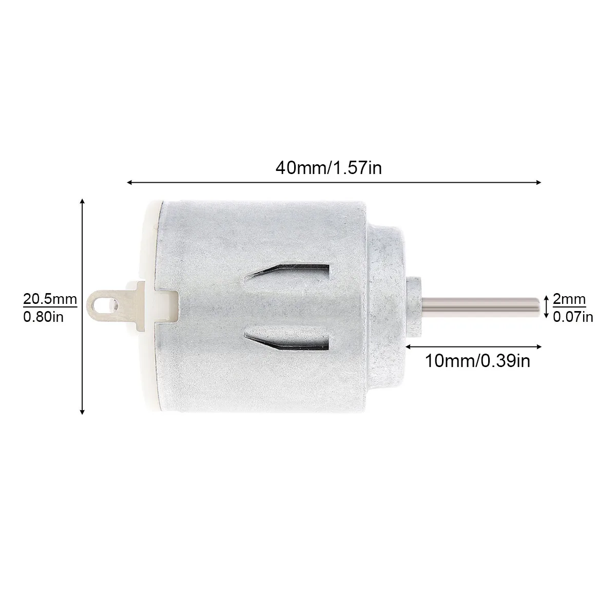 R140 DC Motor 1.5-3V 1.34W 14500rpm Solar Fan Motor Electric Toothbrush Motor with Brass Brush for DIY Toys Hobbies/Household