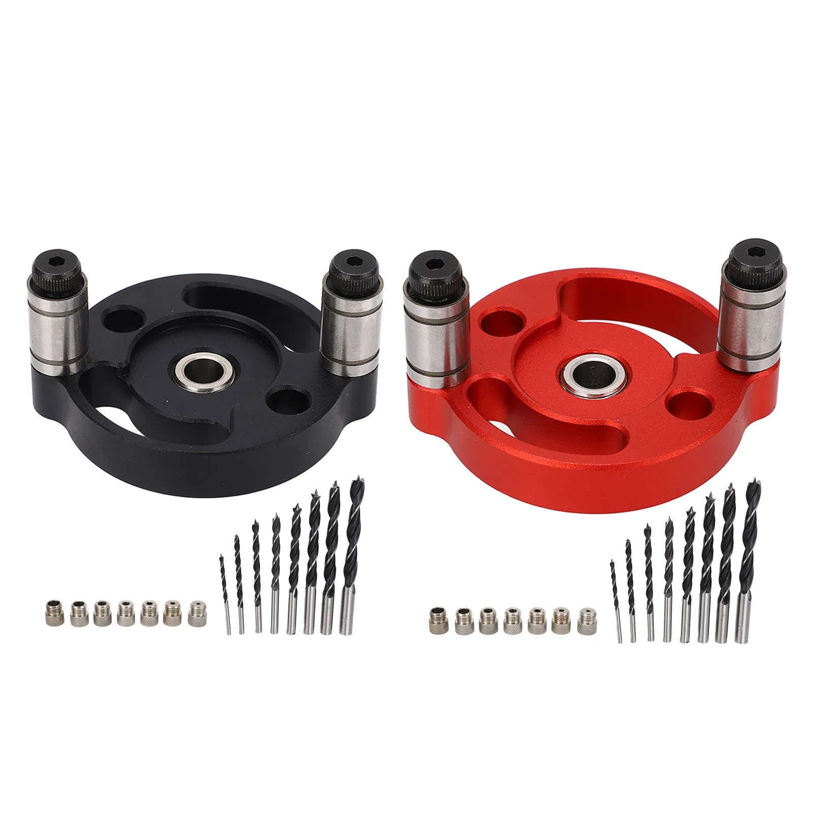 

Center Locating Punch Set Round Hole Punch Locator Set Self Adaptive Centering Woodworking Puncher with Drill Bushings Woo