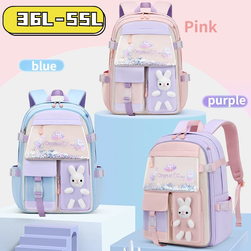 Kids School Bags Backpacks For Girls Student 7-14 Year Waterproof Multi Pockets Kawaii Mochila Backpacks School Bag for Children