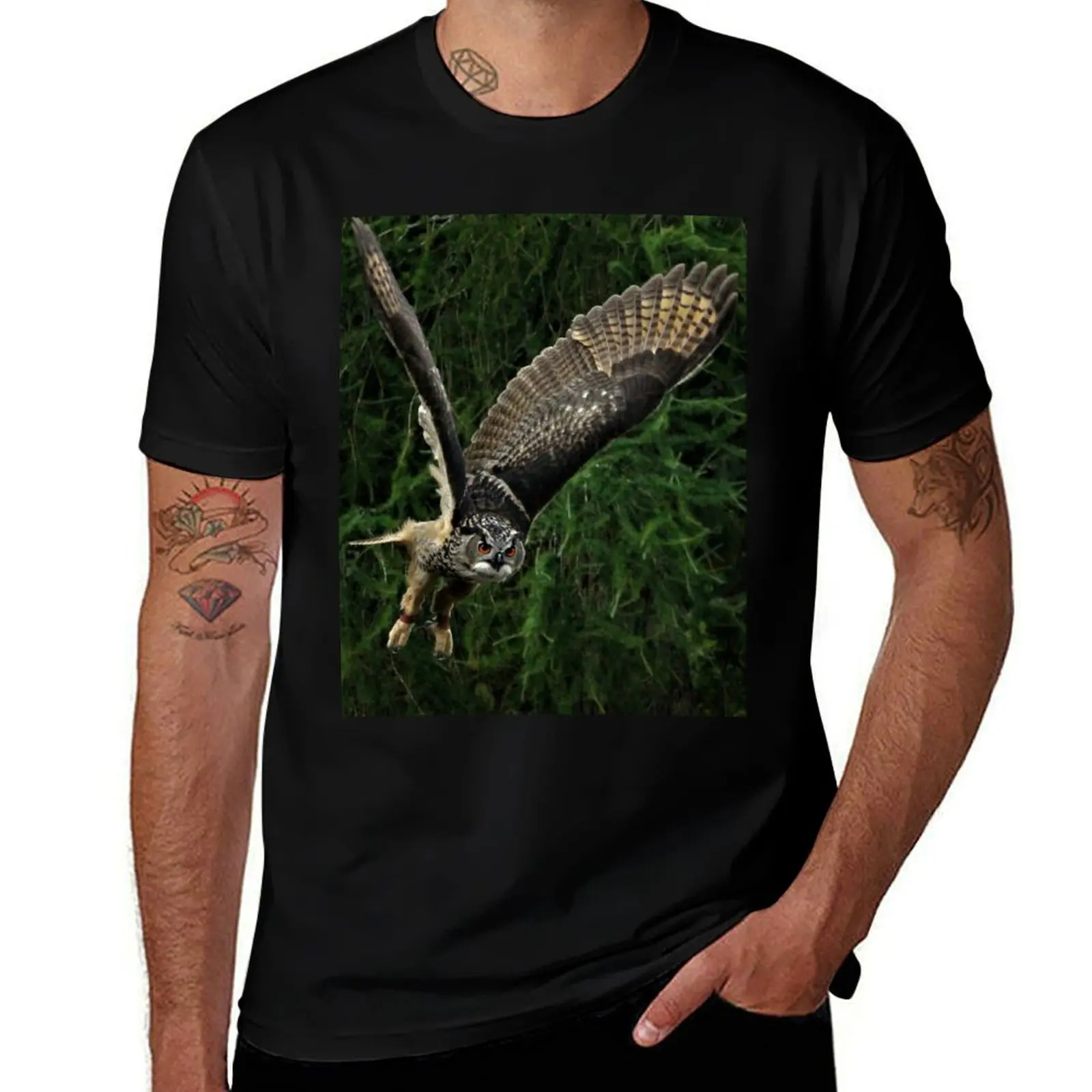 Burrowing Owl T-Shirt Minimalist Casual Short Sleeve Top T-Shirt