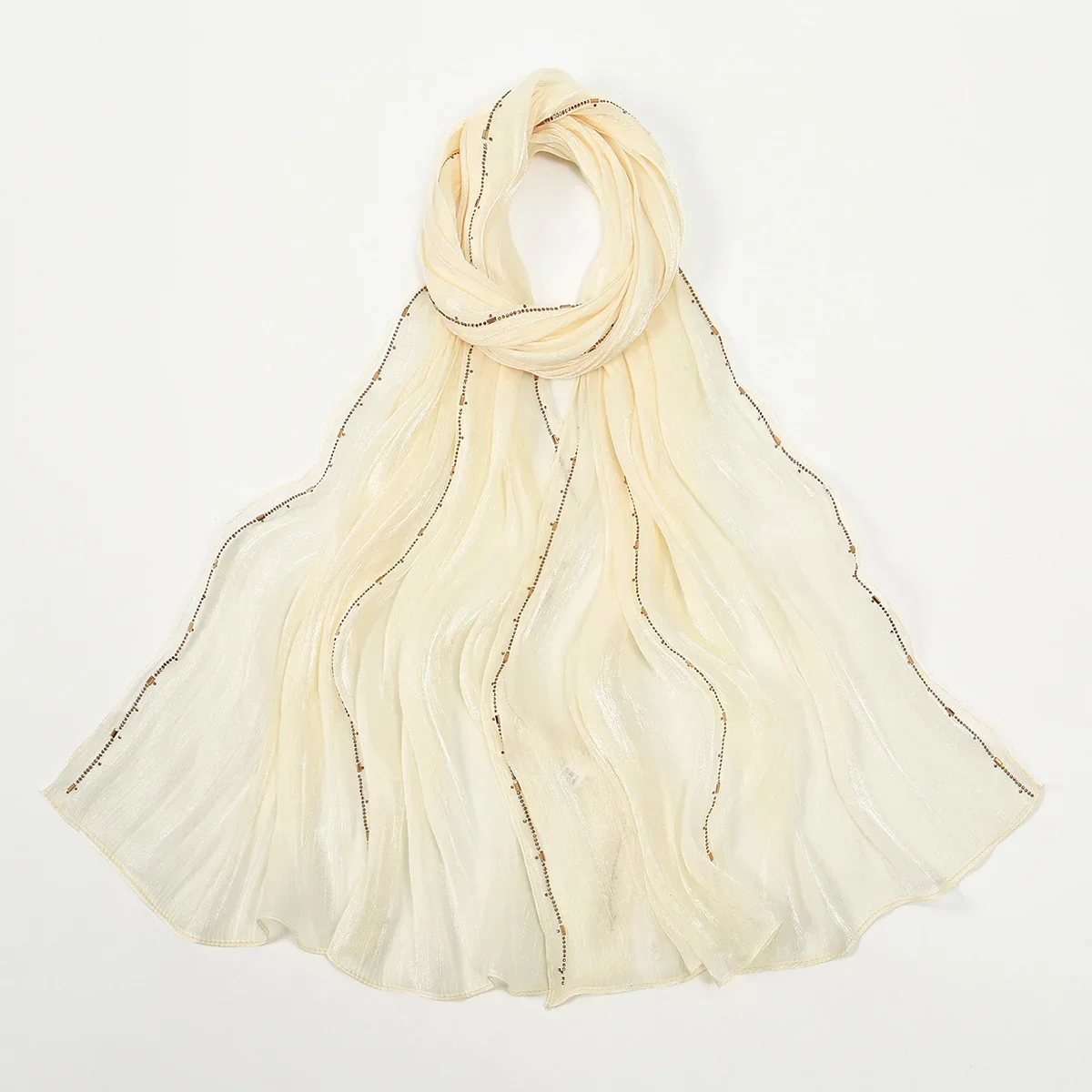 

Premium Quality Long Scarf Chain Shawls Women Muslim Hijab Shiny Wraps Scarves Bandanas Headband Bufanda Foulard Turbante Mujer