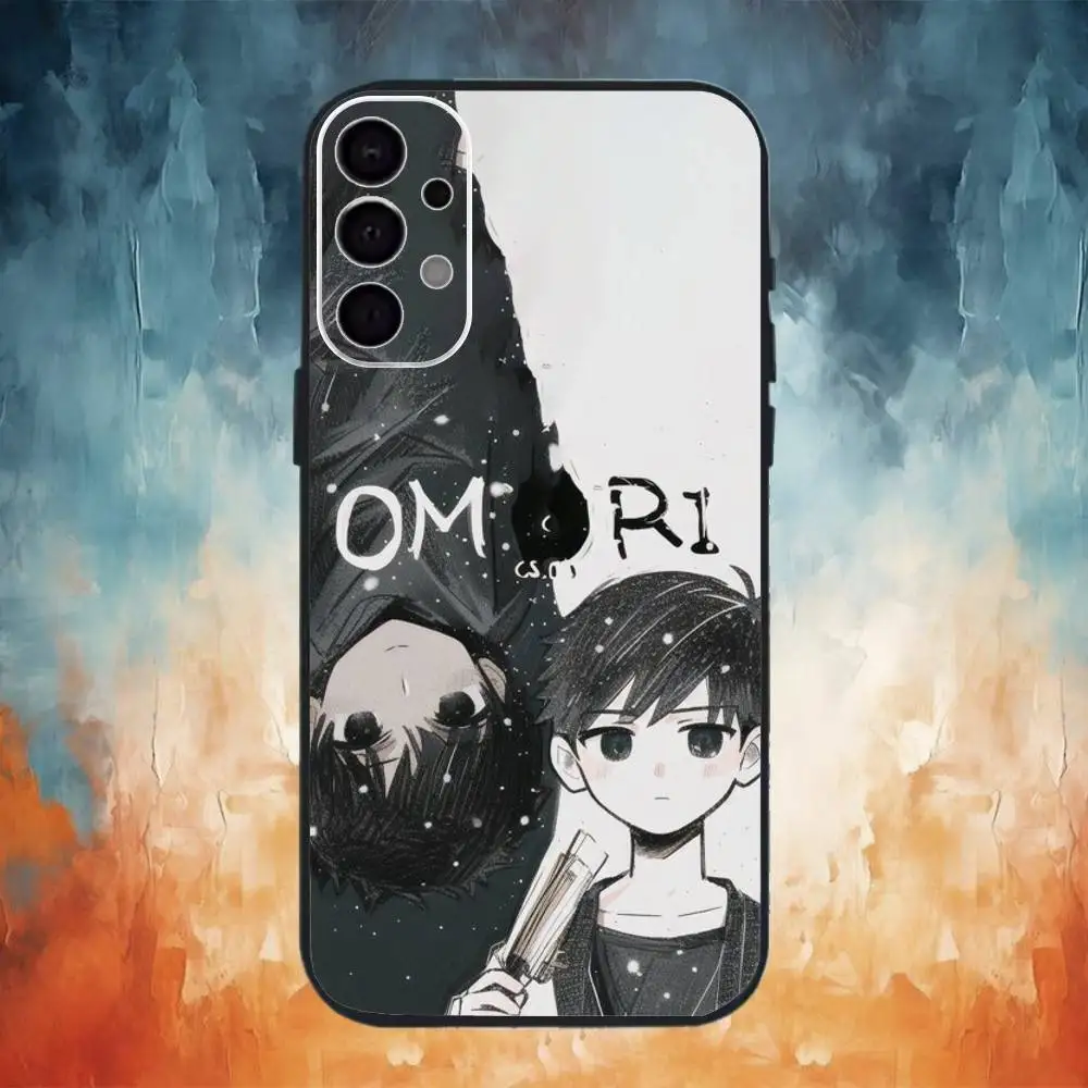 O-Omori ゲームフォンケース サムスン S25、S24、S21、S22、S23、S30、ウルトラ、S20、プラス、Fe、ノート、10、9、5G ブラックカバー