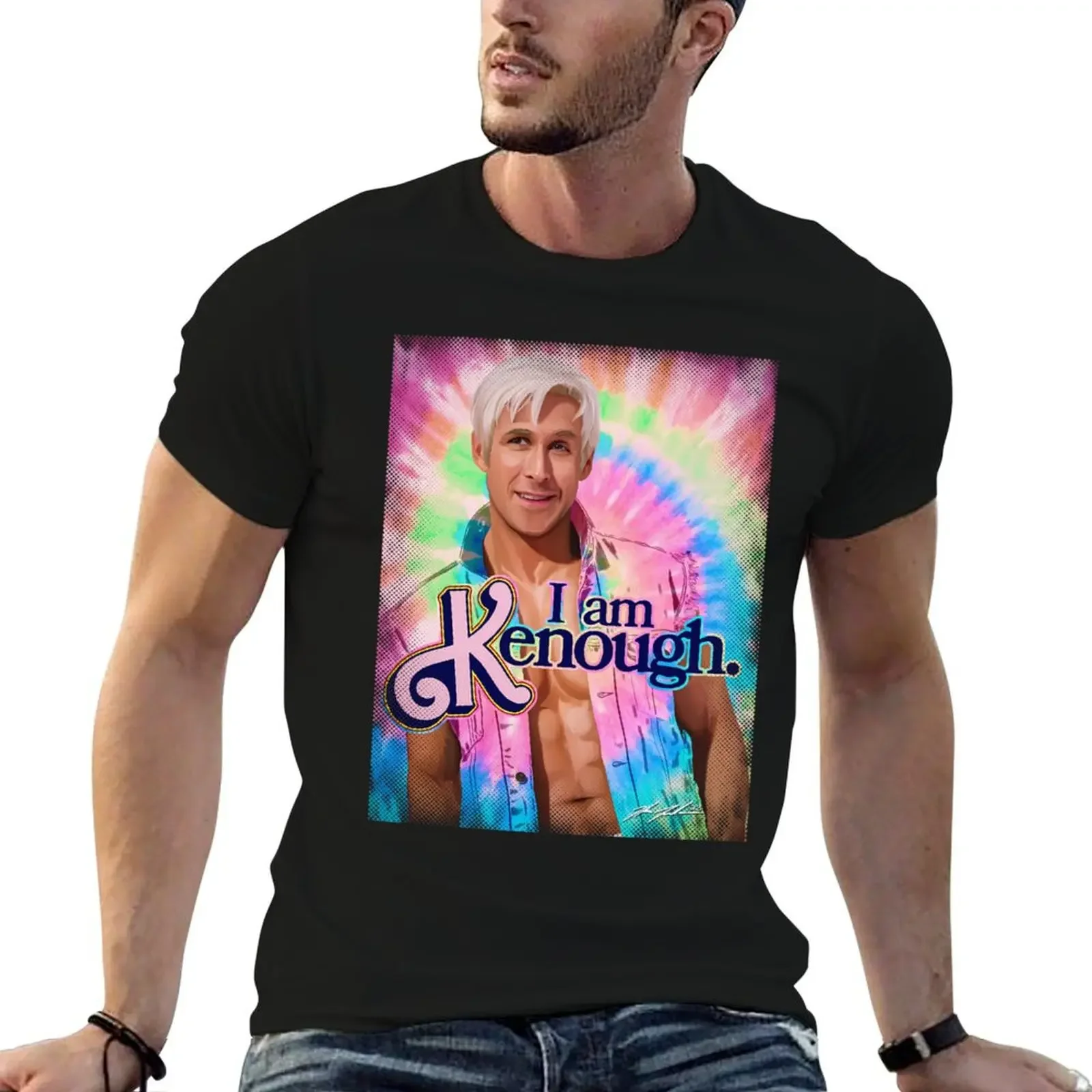 

I Am Kenough Rainbow T-Shirt plus size tops baggy shirts funny t shirts men