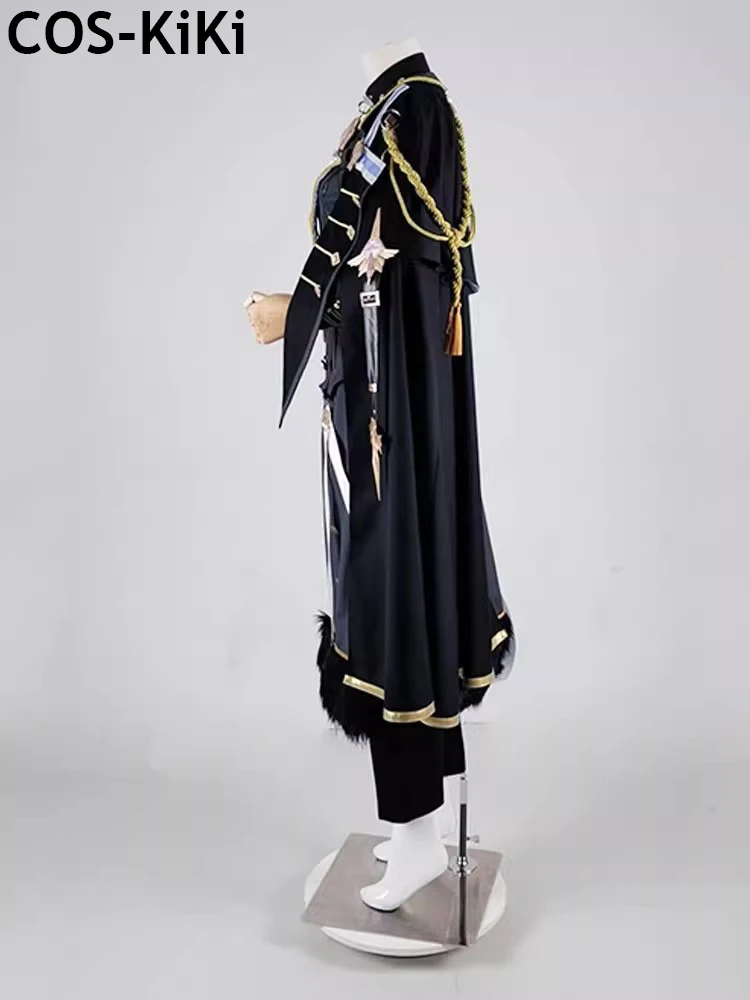 COS-KiKi Nu: Carnival Blade Awakening Crystal Flower Vow Game Suit Cosplay Costume Handsome Military Uniform Halloween Outfit