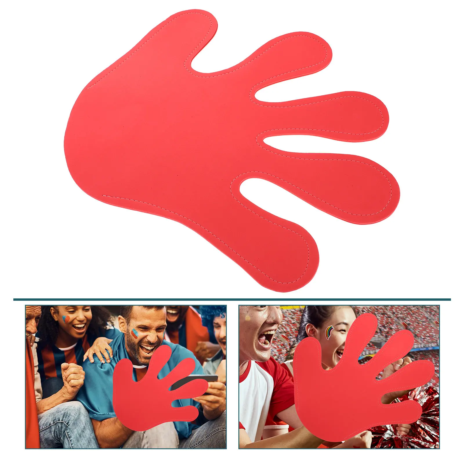 Eva Oversized Cheering Hand Prop Portable Easy Wear Bright Colors for Football Basketball Festivals Concerts Sports Fan Fingers