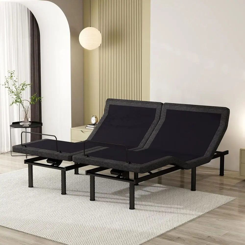 

Vipbear Split King Adjustable Bed e with Thickened e, Pillow-, Separate /oot Lit, Zero Gravity, Anti-Snore, Adjustable Bed Base