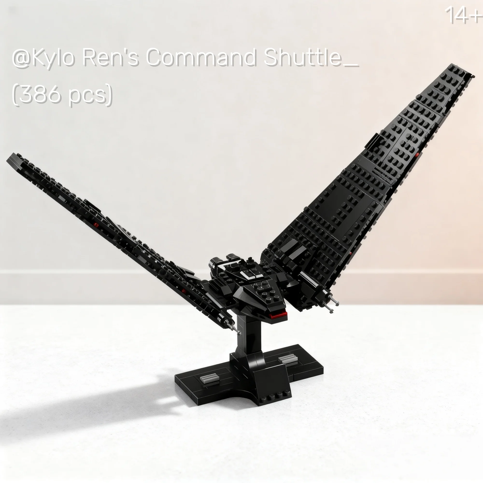 MOC 75406 Star Battle Kylo Ren's Command Shuttle Model Building Blocks Bricks Diy Creative Assembly Christmas Birthday Gift