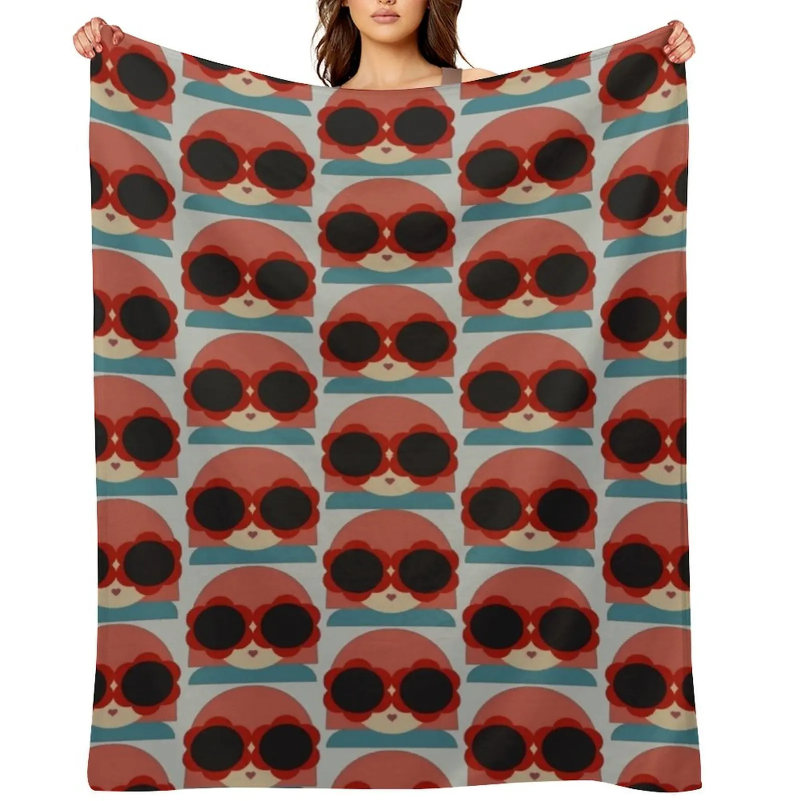 orla kiely lola,New color,orla kiely lola pattern Throw Blanket Hair Loose Shaggy Decorative Sofas Sofa Throw Blankets
