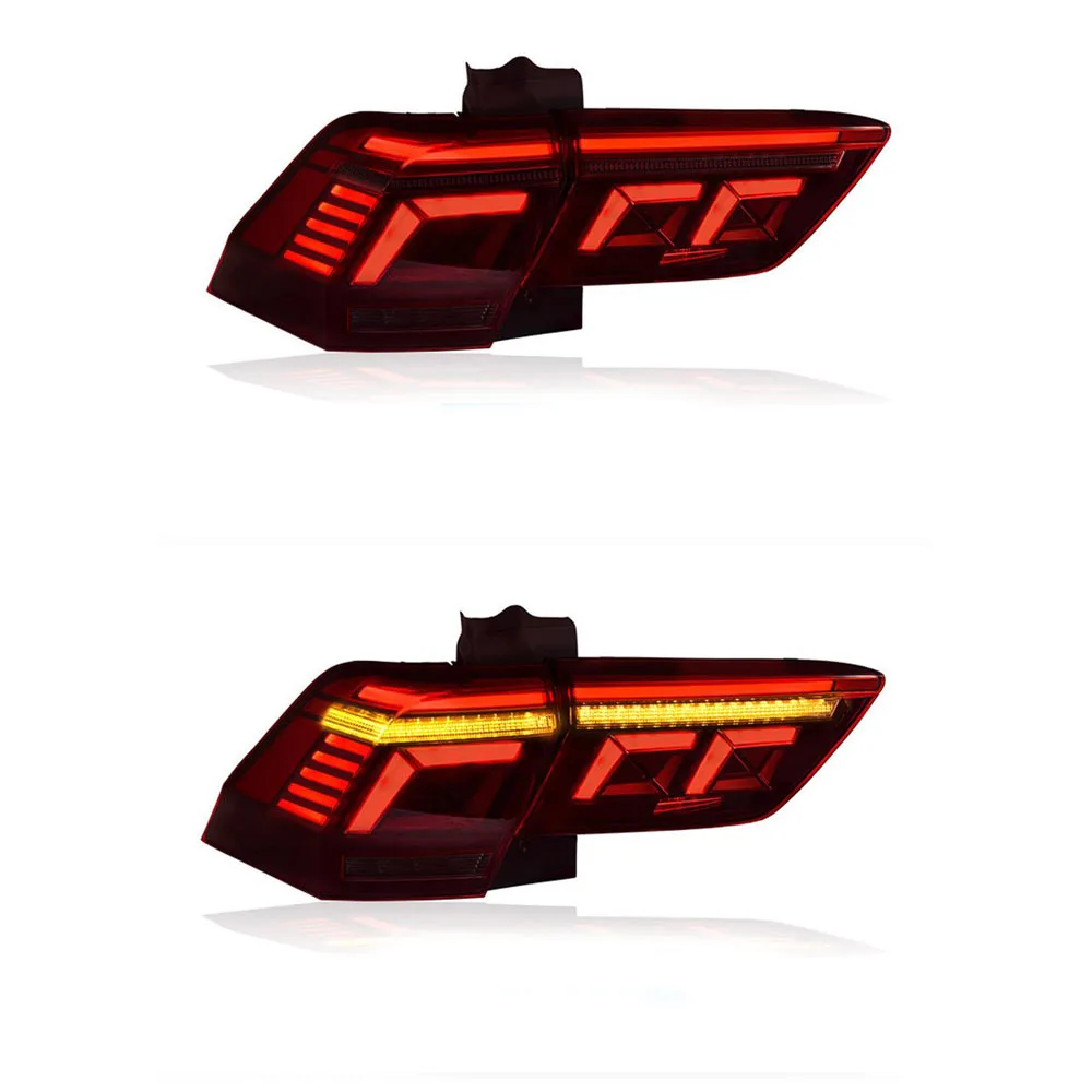 For Volkswagen Touguan L Taillight Assembly 17-23 Models Old Retrofit New LED Running Water Steering Rear Tail Light