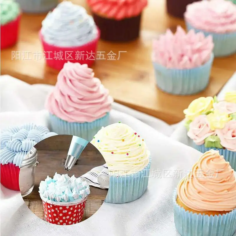 88PCs Piping Nozzle Labeled Baking Set Grass Puff Nozzle Torch Nozzle Scraper Cake Decoration Accessories Acrylic Cake Disc