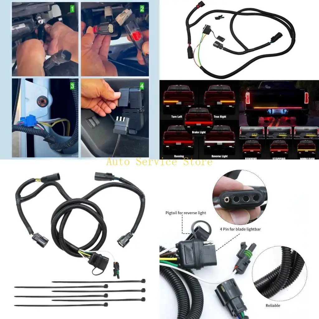 

462A Tailgate Light Bar Harness with Reverse Wire 529005 Easy Installation