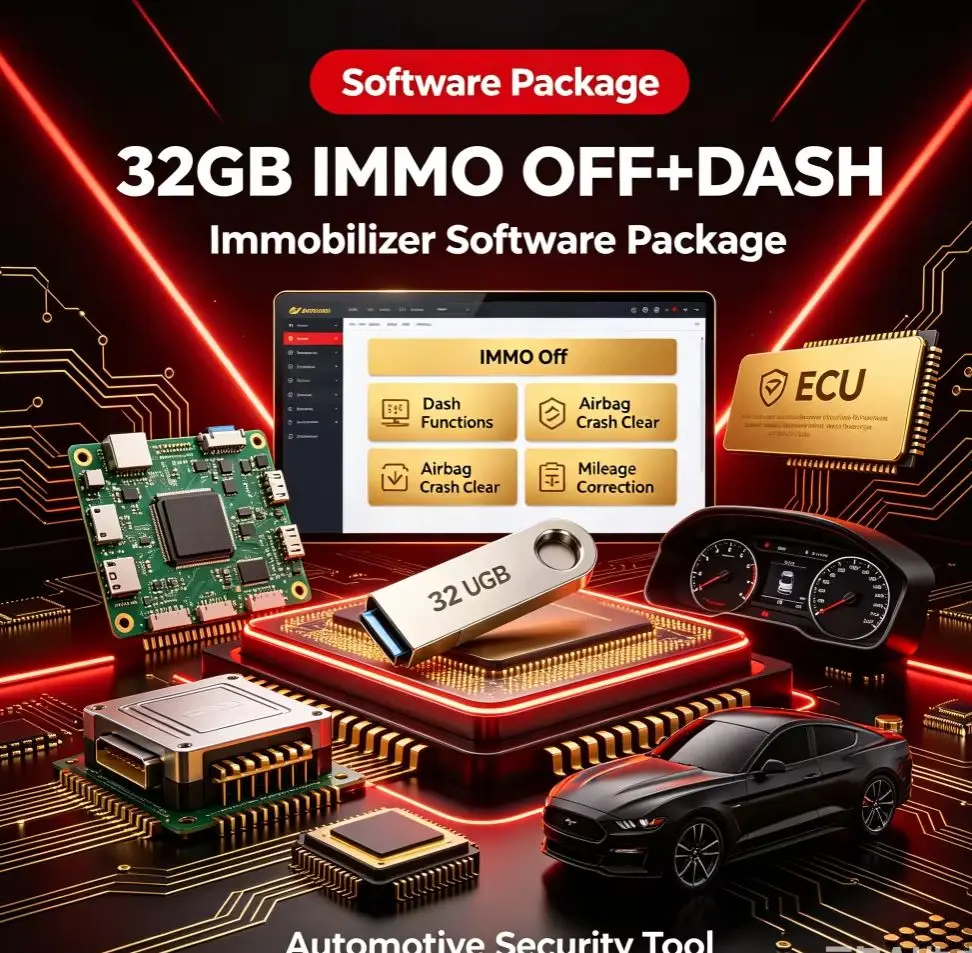 32GB Automotive Module Repair Software Package Immobilizer & Dashboard Service Tools SRS Module Data Reset | Auto ECU Calibratio