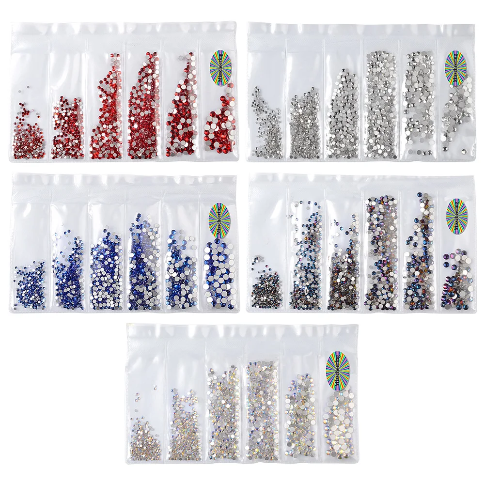 

Multi-Size Nail Rhinestones 3D Crystal AB DIY Teeth Whitening Studs Dental Jewelry Teeth Crystal Diamond Gem Glitter Nail Beauty