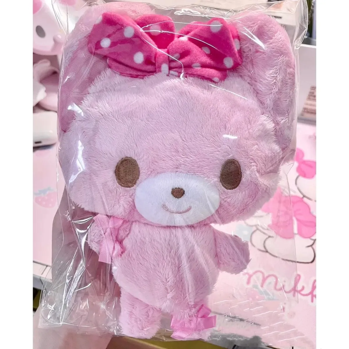 Cartoon Bonbonribbon‌ Plush Doll Coin Purse Stretchable Pocket Soft Plush Toy Home Ornament Doll Decoration Christmas Gift