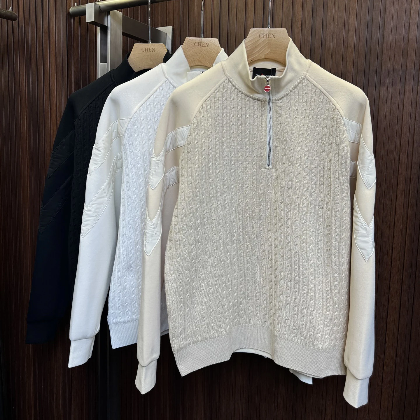 

Kiton ранней осенью, новый повседневный однотонный универсальный мужской вязаный свитер, свитер с воротником-стойкой