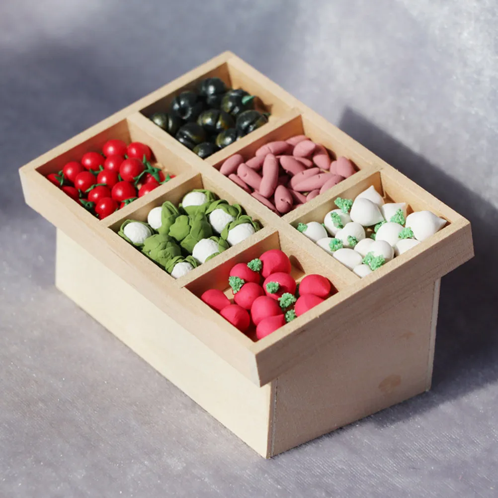 

1Pcs Mini Furniture Premium Material Kids Play House Accessory Fruit Vegetable Stalls Mini Outdoor Decoration for DIY Scene