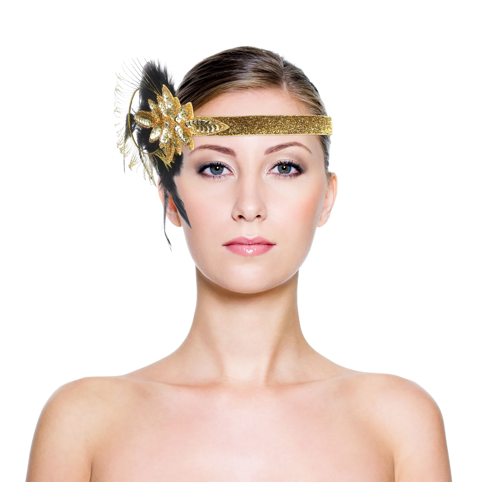 

Flapper Headband Ornament Wedding Banquet Ball Party 1920s Headpiece Women Roaring 20s Accessories for Women