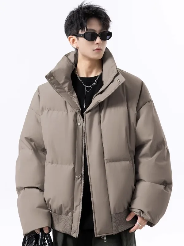 

Мужская хлопковая куртка с воротником-стойкой American Sle ort, молодежное повседневное пальто для улицы, зимнее теплое пальто из полиэстера Thiened...