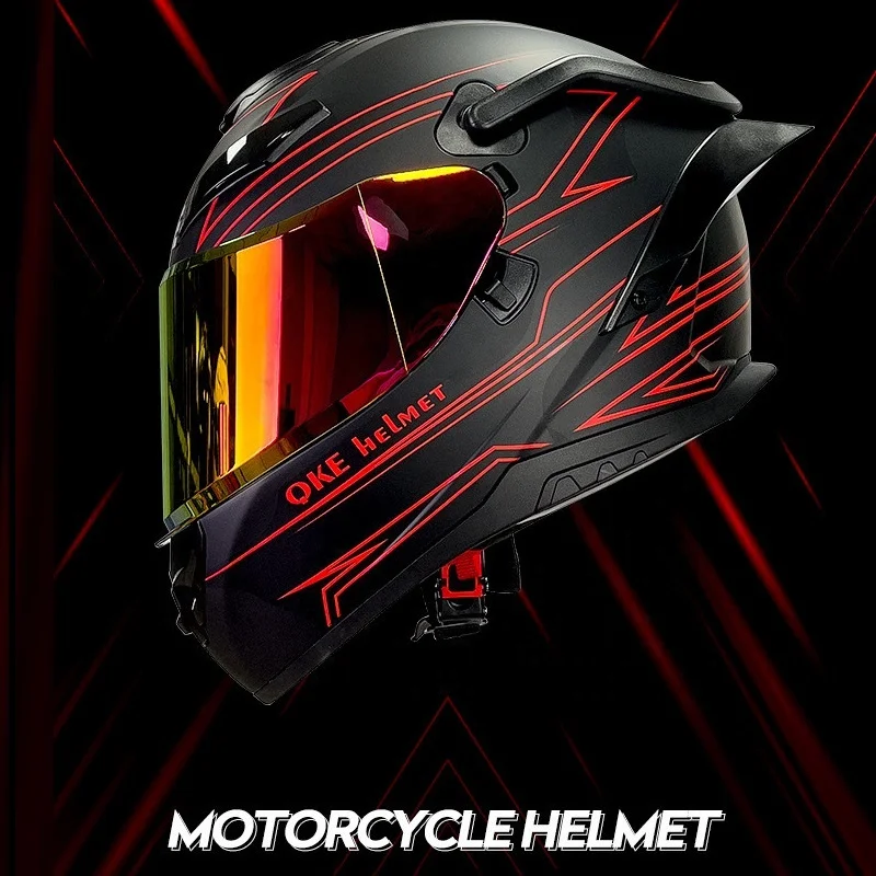 Custom logo High Quality Full Face Helmet Personality Four Seasons Racing Motorcycle 