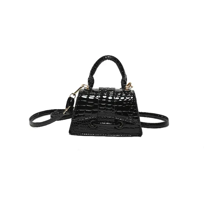 Crocodilo crossbody padrão pequeno saco quadrado para mulheres, mini ombro slung, envelopes vermelhos, bolsas de grife de luxo, novas, verão, 2024