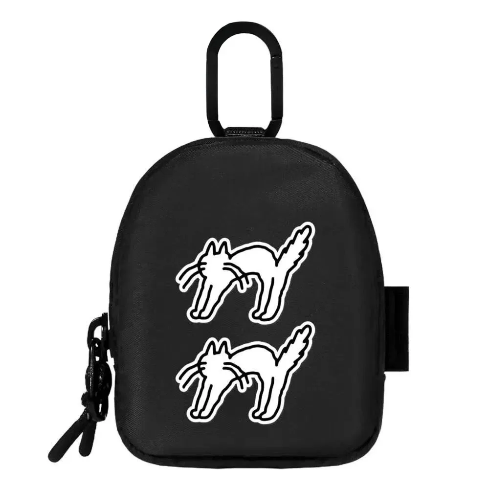 حقيبة تخزين صغيرة بسحاب إبداعي حافظة واقية لأجهزة AirPods Pro2 Pro 4 3 غطاء صندوق شحن لسماعات الأذن مع خطاف