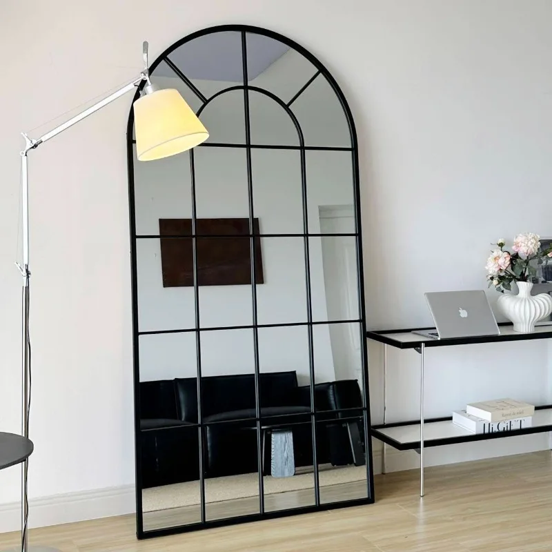 

Vintage Standing Mirror Long Korean Style Full Body Floor Art Big Mirror Living Room Nordic Espelhos Living Room Decorations