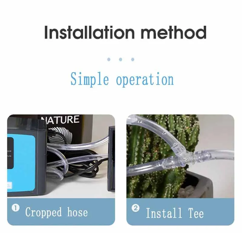Garten-Tropfbewässerungsgerät, Doppelpumpen-Controller, Timer-System, solarenergie, intelligentes automatisches Bewässerungsgerät für Pflanzen – Detail 10