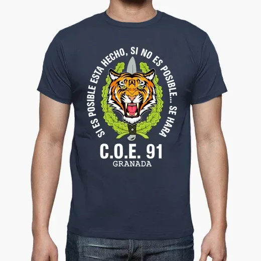 Summer Cotton O-neck Men\'s Short Sleeve T-Shirt New S-5xl Spanish Legion COE 91 Granada Mod 1 Special Operations Emblem harajuku