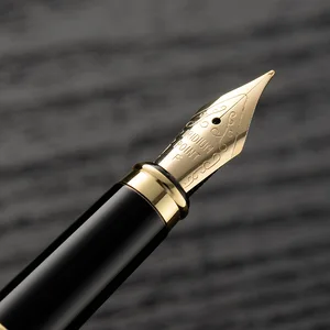 ゴールデンテキストカスタム彫刻噴水ペンギフト学用品2025文房具男性豪華な高品質のライティングオフィスメタル 6ベストセールスゴールデンペン-5