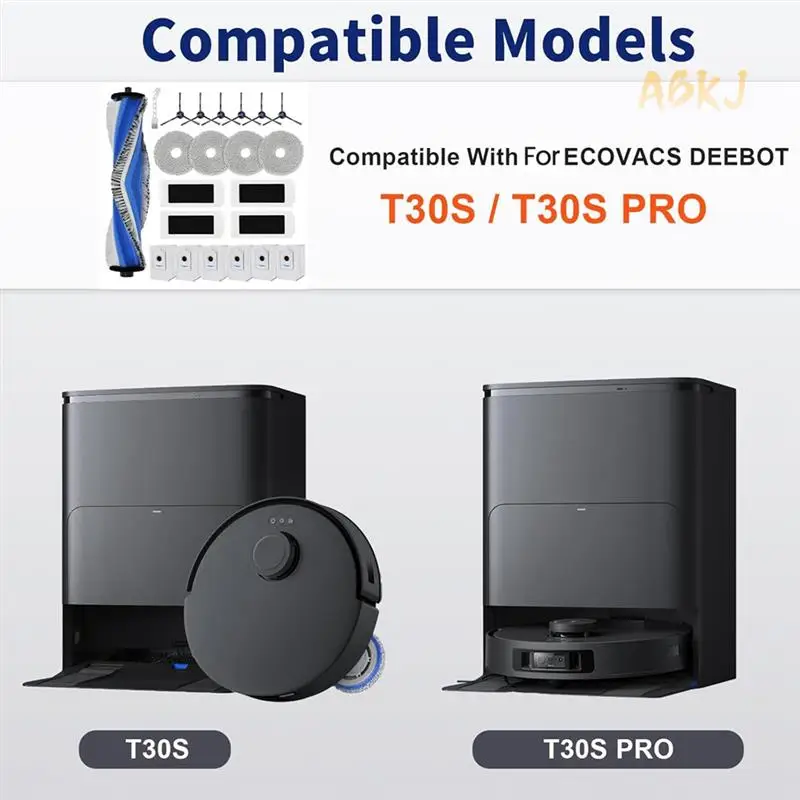 

Аксессуары ABKJ для запасных частей робота-пылесоса ECOVACS DEEBOT T30S/T30S COMBO