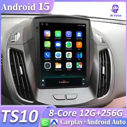 For Ford Kuga 2 Escape 3 2012-2019 Car Radio Carplay Navigation GPS Stereo Android Auto Screen Multimedia Player 5G Wifi No 2din