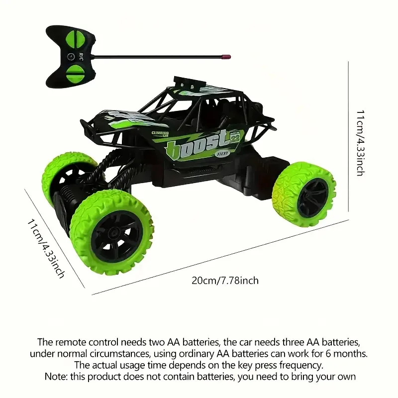 All-terrain off-road climbing vehicle, equipped with LED lights, made of durable ABS material, suitable for boys and girls