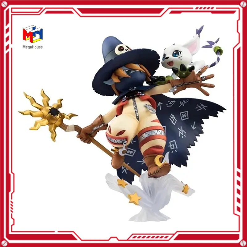 

In Stock Megahouse GEM Digimon Adventure Wizarmon Tailmon New Original Anime Figure Model Boy Toy Action Figures Collection Doll