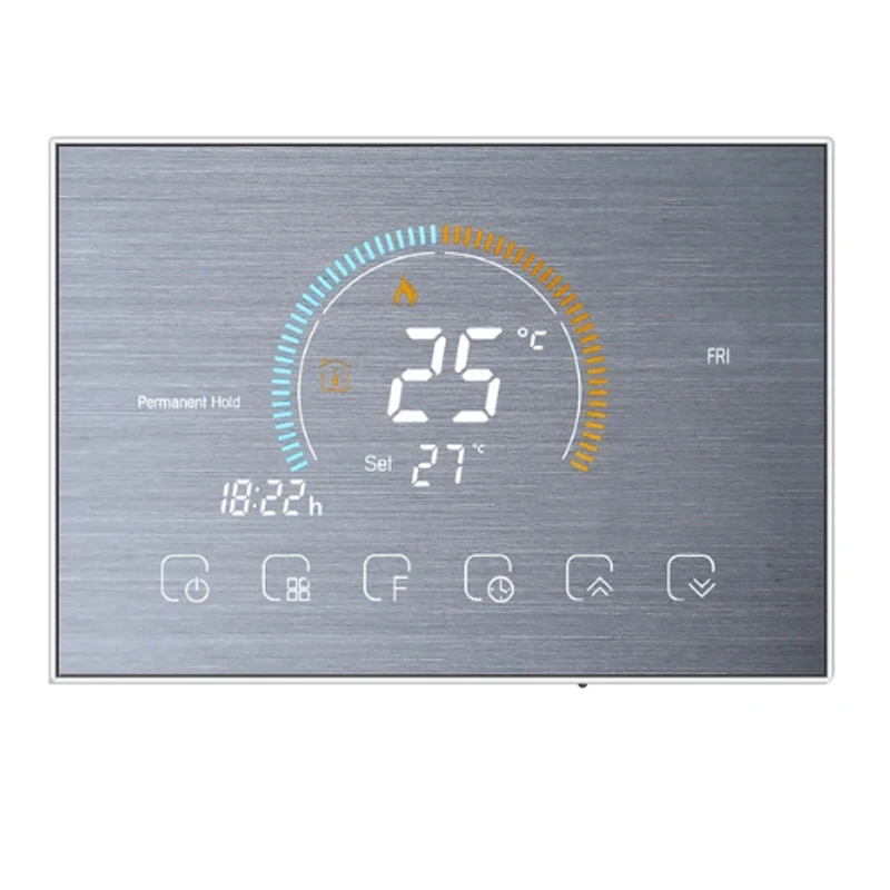 Hot Sell TUYA Wi-Fi Smart Large Colorful Screen Room Programmable Air Thermostat WIFI for Switch Heating Cooler Bridge Voice