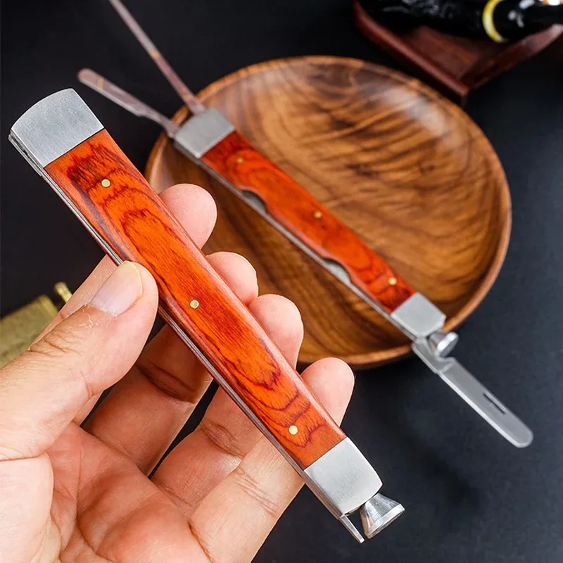 3 in 1 Tobacco Pipe Tamper Tool Lengthen Wood Tools for Smoking Pipe Cleaning Smoke Cleaner Knife Smoking Accessories