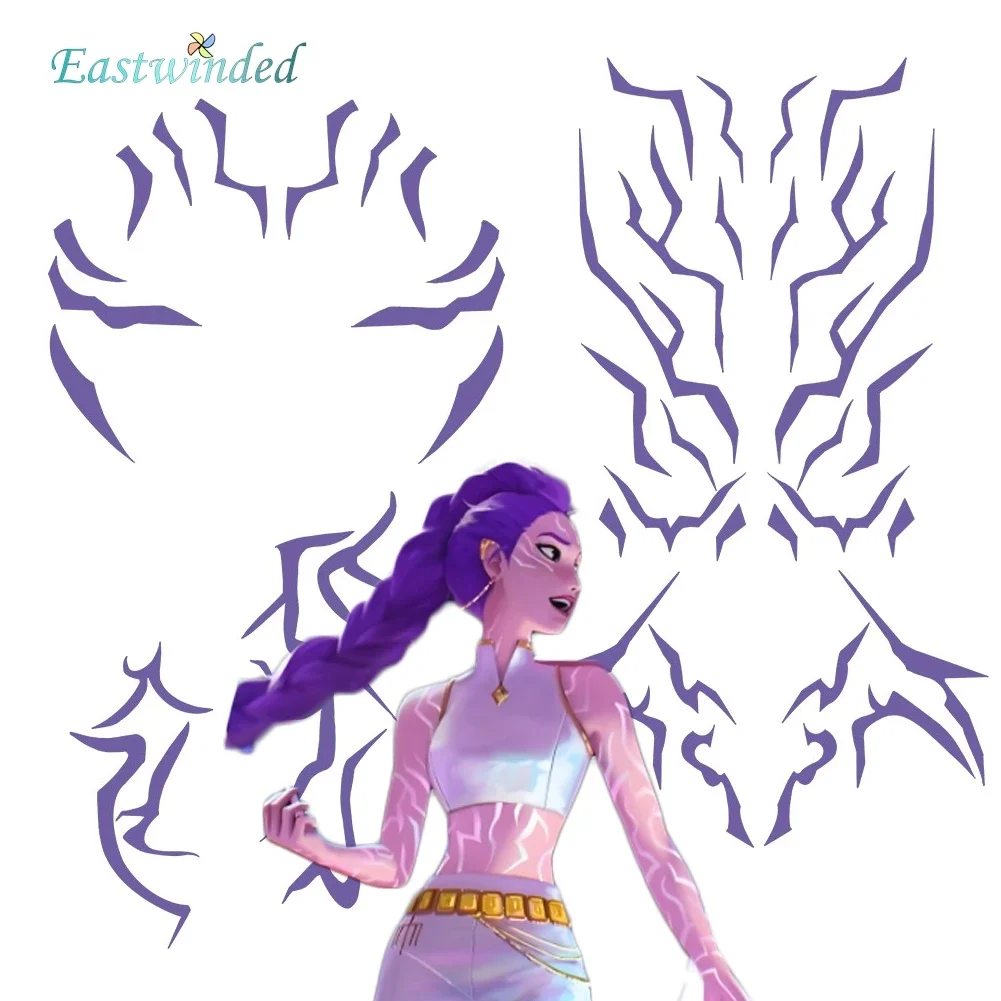 وشم مؤقت K-Pop Demon Hunters - مجموعة Rumi & Jinu للحفلات التنكرية والهالوين |   تصميمات HUNTR/X & Saja للأولاد
