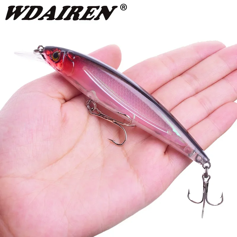 1 Pc Laser Minnow Fishing Lure 11cm 13.5g Floating Wobblers Pesca Artificial Hard Bait Bass Pike Crankbaits Fishing Tackle