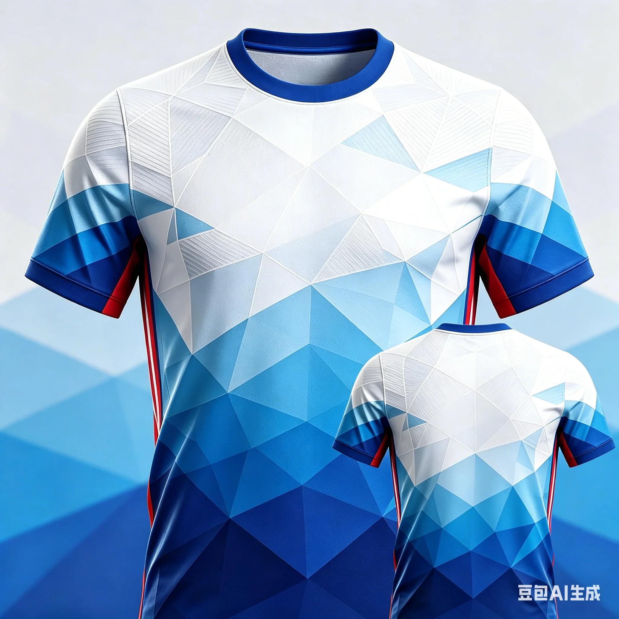 Mbappe No.10 Geometric Diamond Cutting Dynamic Stripe Theme Full Print Commemorative Short Sleeve Family Matchingkids T-shirt