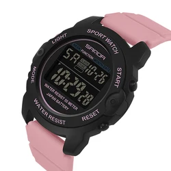 Montres de sport pour femmes, numérique, étanche, LED, décontractée, nouvelle collection 6003