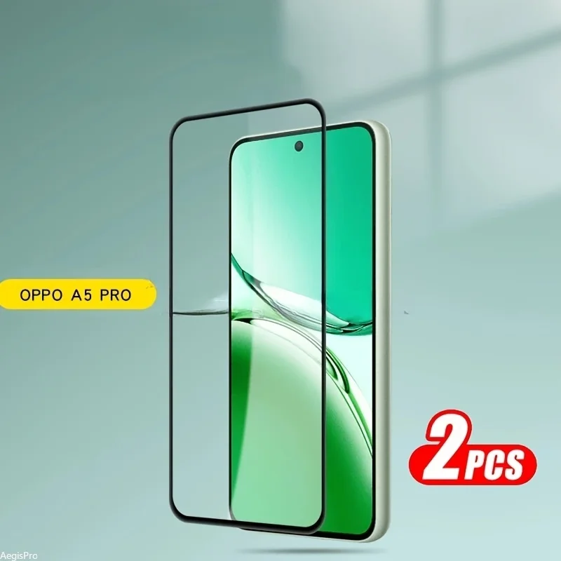 

Защитная пленка из закаленного стекла 9D для Oppo A6 Max A5 Pro/Reno 14 13 Pro Find X8s A3Pro K13x, поддержка разблокировки отпечатков пальцев