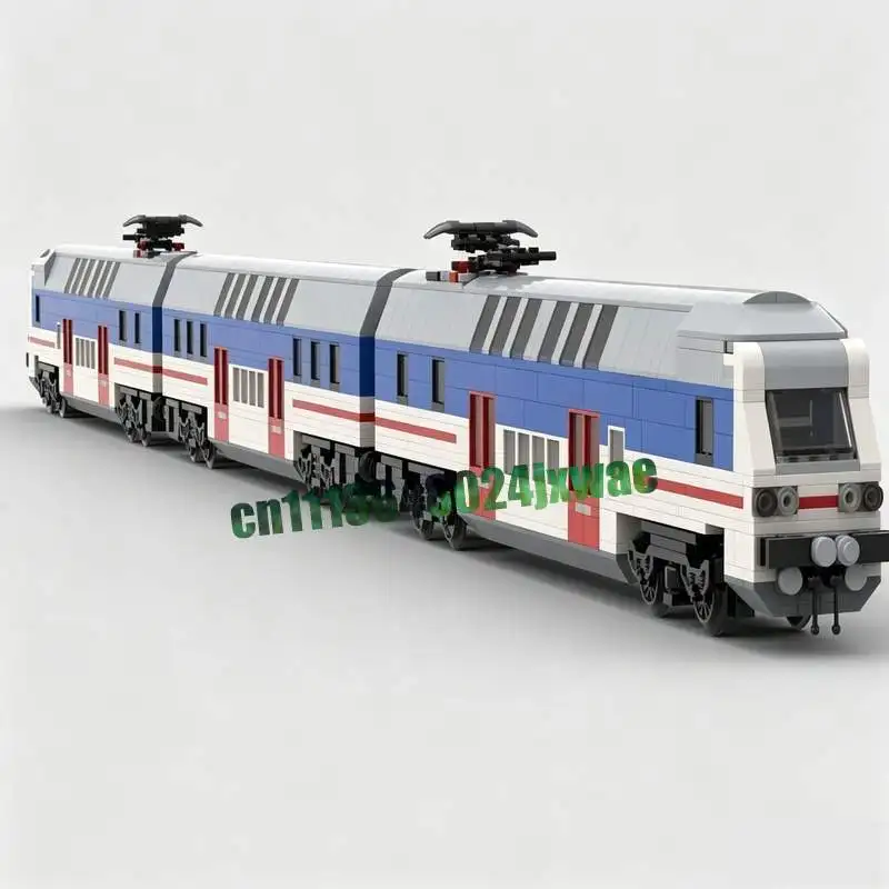1523Parts Czechia City Elephant Train MOC Model Custom Puzzle Railway DIY Creative Assembly Building Blocks Toy Collection Gifts