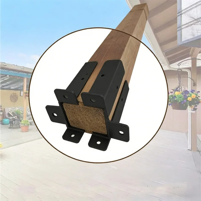 4-8Heavy Duty Deck Anchor Bolts Outdoor Fixed Bracket Adjustable Suitable for Gazebo Trellis Wooden Fence Foundation Accessories