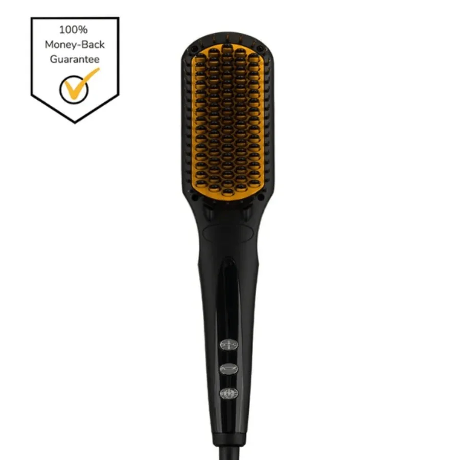 

Professional Hair Straightener Brush Electric Hot Comb Negative Ion Hair Iron Straightening Brush Men Beard Straightener Beard