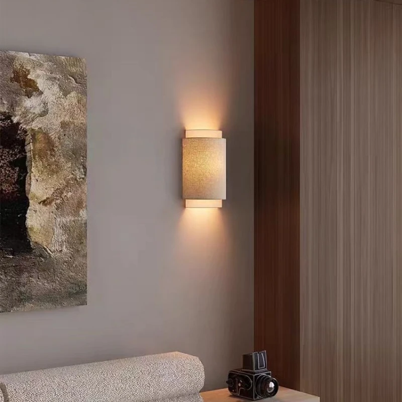 French wall lamp medieval atmosphere bedroom bedside living room corridor retro new linen entrance aisle bed and breakfast lamp